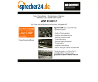 Sprecher24.de(Der Sprecher24) Screenshot