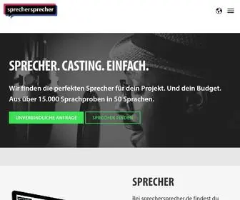 SprecherSprecher.de(Sprecher) Screenshot