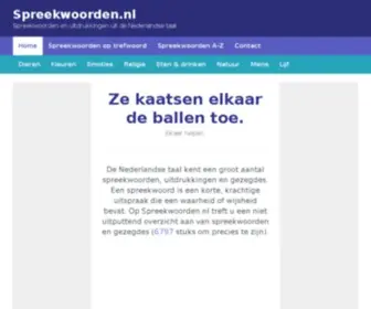 Spreekwoorden.nl(Spreekwoorden) Screenshot