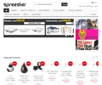 Spreester.com.au(Buy Home Decor) Screenshot