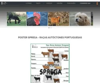Sprega.com.pt(Sociedade Portuguesa de Recursos Genéticos Animais) Screenshot