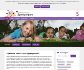 Sprengenpark.nl(Openbare basisschool Sprengenpark) Screenshot