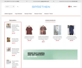 Sprethen.com(Sprethen Store) Screenshot