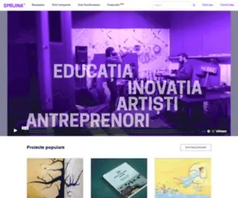 Sprijina.ro(Platforma de crowdfunding care inc) Screenshot