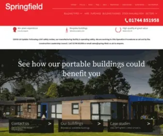 Spring-Field.co.uk(Portable Cabins UK) Screenshot