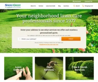 Spring-Green.com(Local Lawn Care Services & Weed Control) Screenshot