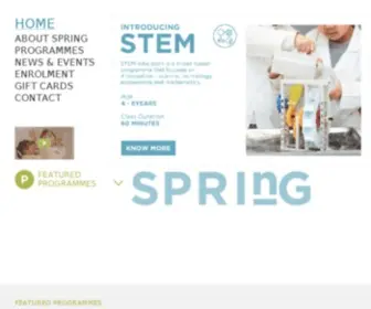 Spring-Learning.com.hk(SPRING has been conceived with the single aim of helping children aged 0) Screenshot