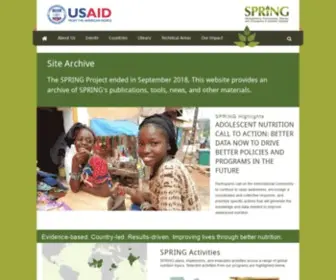 Spring-Nutrition.org(SPRING) Screenshot