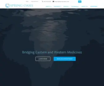 Spring-Oasis.com(Spring Oasis integrate east & west therapies for treatments) Screenshot