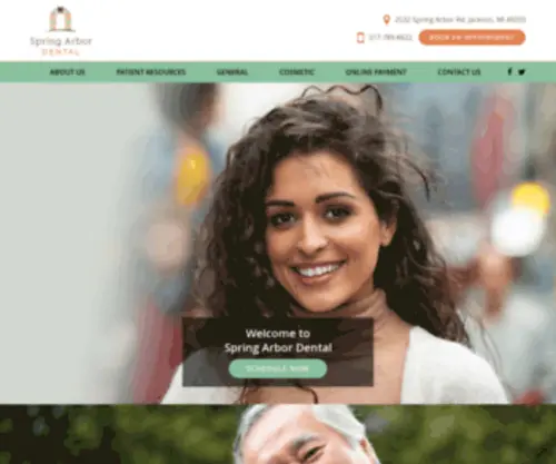 Springarbordental.com(Dentist in Jackson) Screenshot