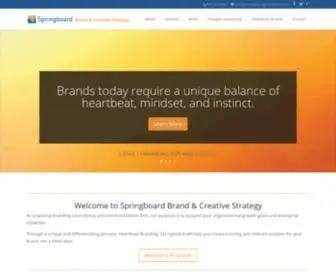 Springboardbrand.com(Springboard Brand and Creative Strategy) Screenshot
