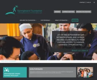 Springboardfoundation.org(Celebrating 20 years of grantmaking) Screenshot