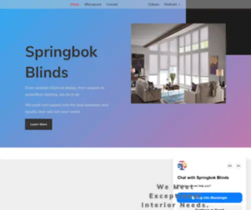 Springbokblinds.co.za(Everything in one place) Screenshot