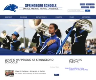 Springboro.org(SCCSD HOME) Screenshot