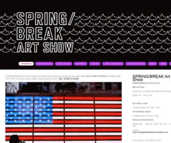 Springbreakartshow.com(SPRING/BREAK Art Show) Screenshot