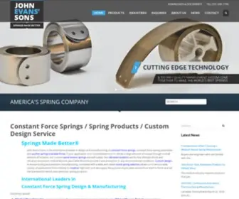 Springcompany.com(John Evans' Sons) Screenshot