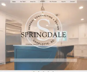 Springdalecharlotte.com(Springdale General Contracting) Screenshot