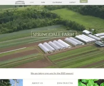 Springdalefarm.com(Springdale Farm) Screenshot