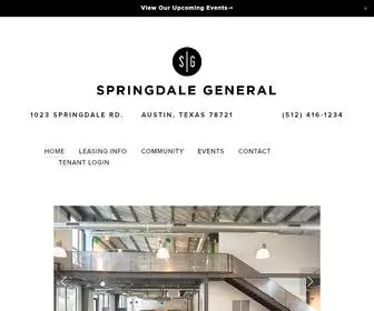 Springdalegeneral.com(SPRINGDALE GENERAL) Screenshot