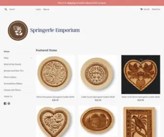 Springerleemp.com(Springerle Cookie Molds) Screenshot
