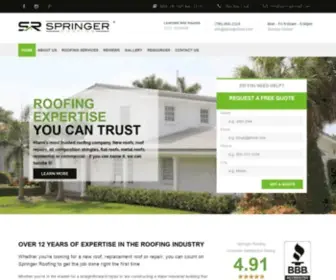 Springerroof.com(▷ Roofing in Miami FL) Screenshot