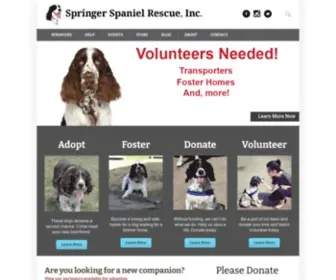 Springerspanielrescue.org(Springer Spaniel Rescue) Screenshot