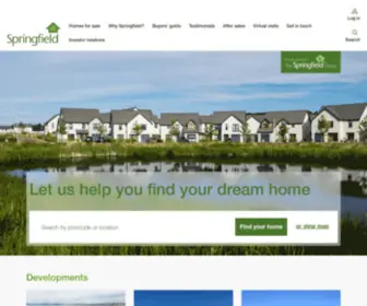 Springfield.co.uk(New houses for sale across Scotland) Screenshot