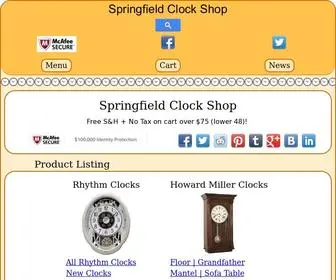 Springfieldclock.net(Springfield Clock Shop) Screenshot