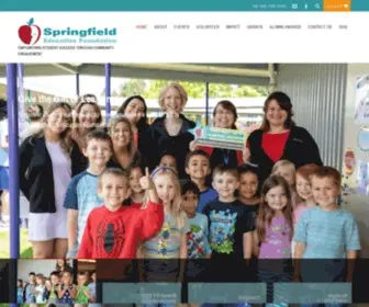 Springfieldeducationfoundation.org(Empowering student success through community engagement) Screenshot