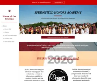 Springfieldhonorsacademy.org(Springfield Honors Academy) Screenshot