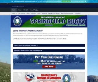 Springfieldrugby.com(Springfield Rugby Club) Screenshot