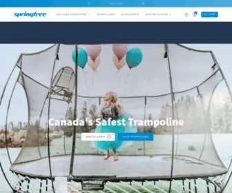Springfreetrampoline.ca(Springfree Trampolines and Accessories) Screenshot