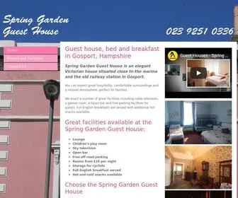 Springgardenguesthouse.co.uk(Spring Garden Guest House) Screenshot