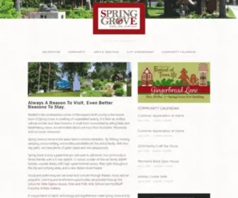 Springgrovemn.com(Spring Grove) Screenshot