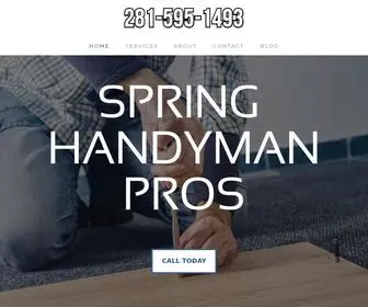 Springhandymanpros.com(Being the caretaker of your home can be a time consuming task which) Screenshot