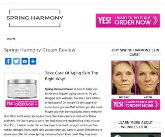 Springharmonycream.com(Spring Harmony Cream) Screenshot