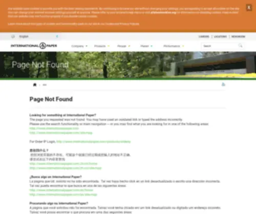 Springhill.com(International Paper) Screenshot