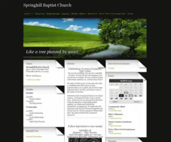 Springhillbaptistfb.org(Springhillbaptistfb) Screenshot