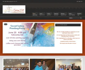 Springhillchurchofchrist.com(Spring Hill church of Christ) Screenshot