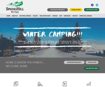 SpringhillrvPark.ca(Spring Hill RV Park) Screenshot