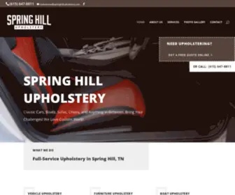 Springhillupholstery.com(Spring Hill Upholstery) Screenshot