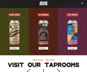 Springhousebeer.com(Spring House Brewing Co) Screenshot