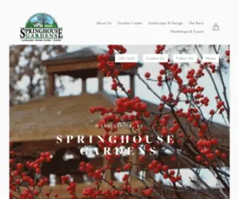 Springhousegardens.com(Springhouse Gardens) Screenshot