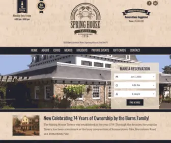 Springhousetavern.com(The Spring House Tavern) Screenshot