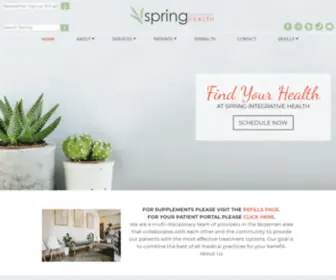 Springintegrativehealth.com(We are a multi) Screenshot