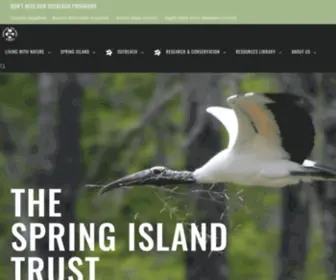 Springislandtrust.org(Spring Island Trust) Screenshot