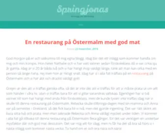 Springjonas.se(En blogg om allt möjligt) Screenshot