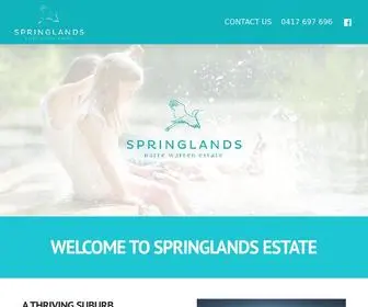 Springlandsestate.com.au(SPRINGLANDS) Screenshot