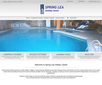 Springlea.co.uk(Spring Lea Holiday Centre Allonby Maryport Cumbria Touring & Camping Pitches Holiday Cottages an Ideal base for the Lake District) Screenshot