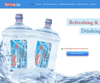 Springlife.co.in(Order Packaged Drinking Water Online) Screenshot